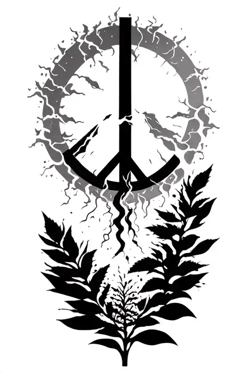 Peace And Lightining Storm And Time And Nature