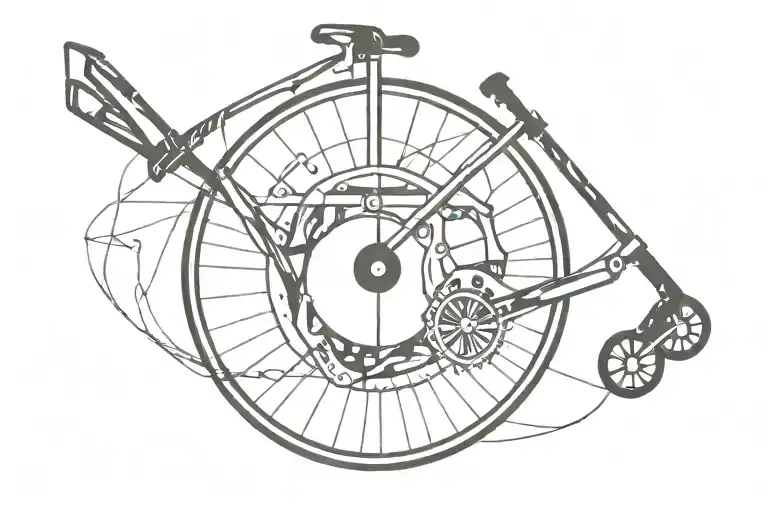 Knife In The Wheel Of A Bicycle
