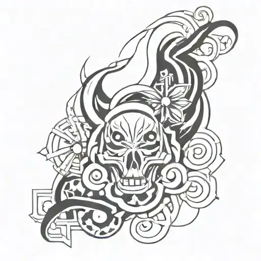 Tatoo Gang Tattoo Design Featuring