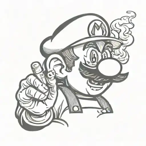 Mario Smoking