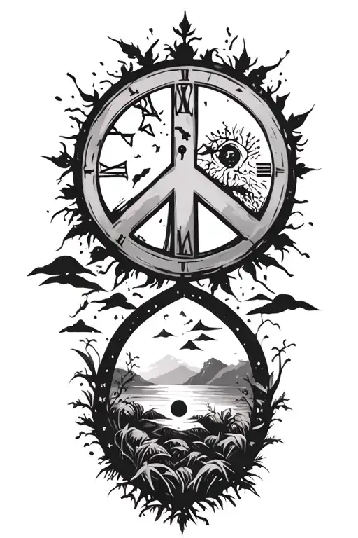 Peace And Lightining Storm And Time And Nature