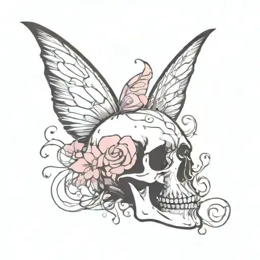 Skull Fairy Pink