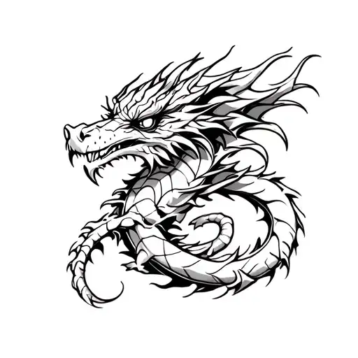 Dragon Wrapping Around