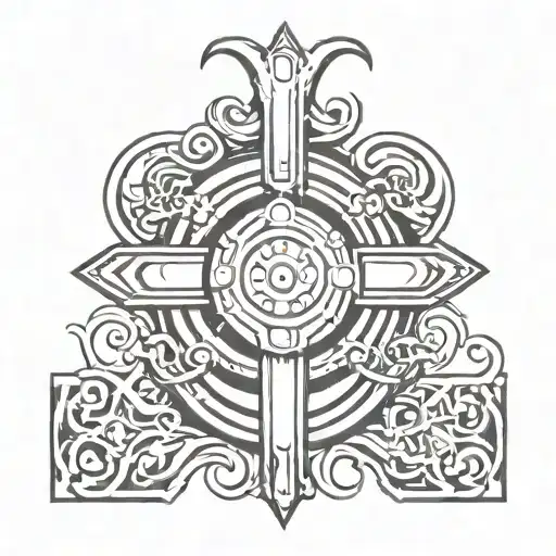Belt Buckle And Tool Designs Surrounding