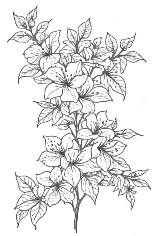 Bougainvillea And Daisies