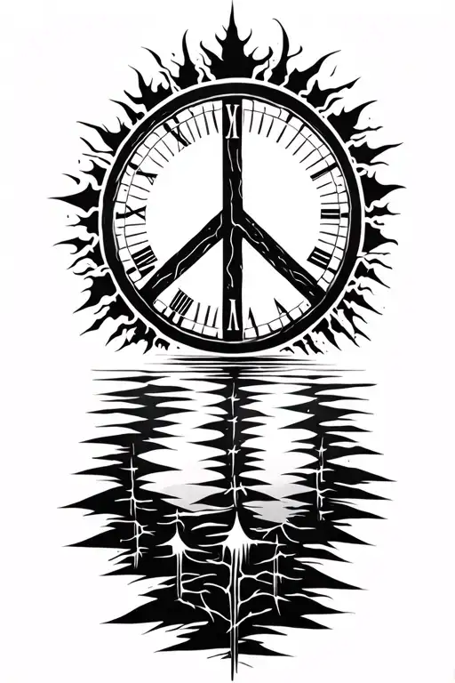 Peace And Lightining Storm And Time And Nature