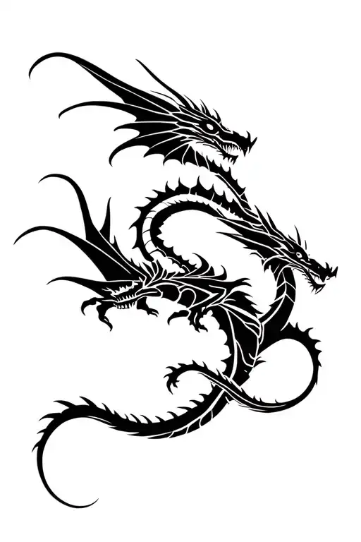 Dragons Flying Together