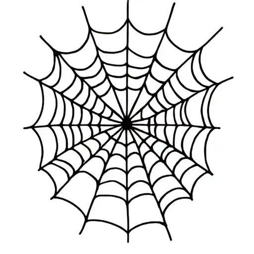 Spider Web With Dollar Sign In The Middle