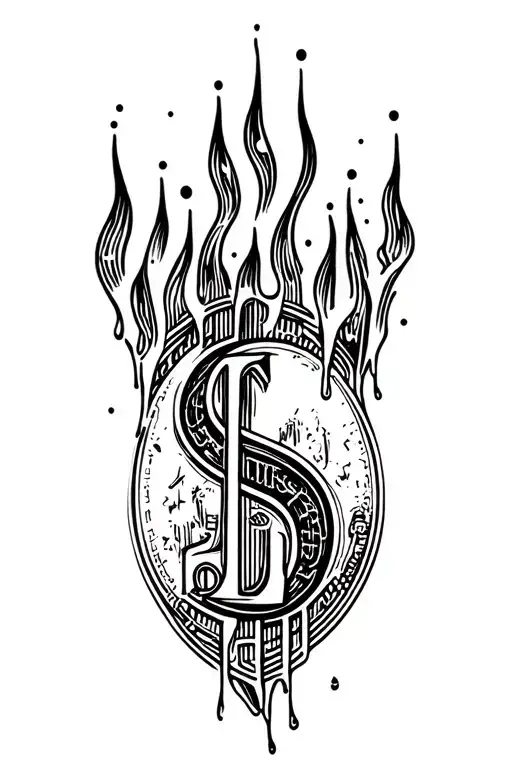 Melting Money Sign