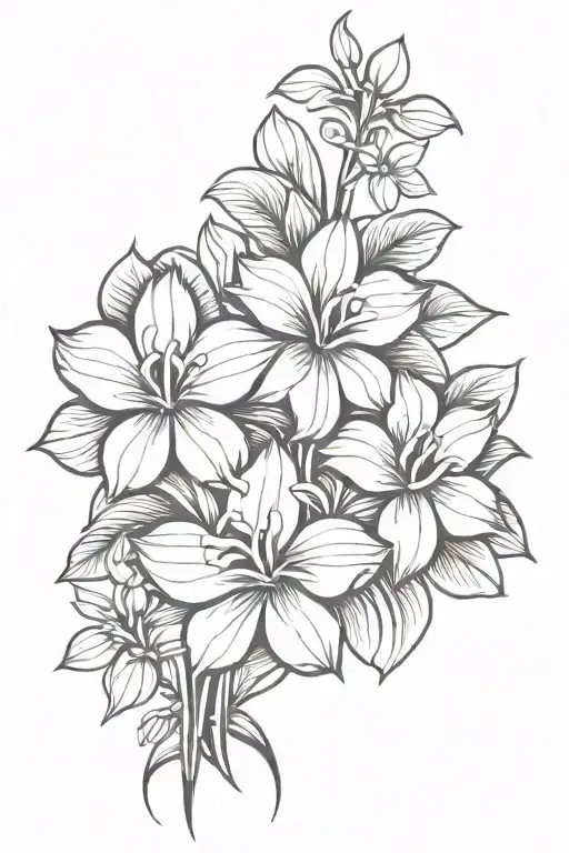 Tropical Flowers Wrapped Together