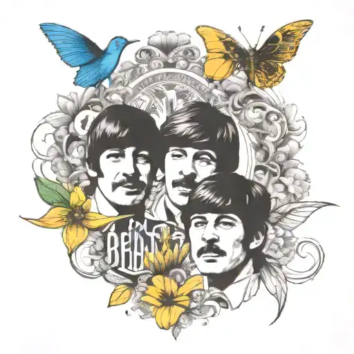 Memorial Tattoo For My Nana Violet Who Loved The Beatles