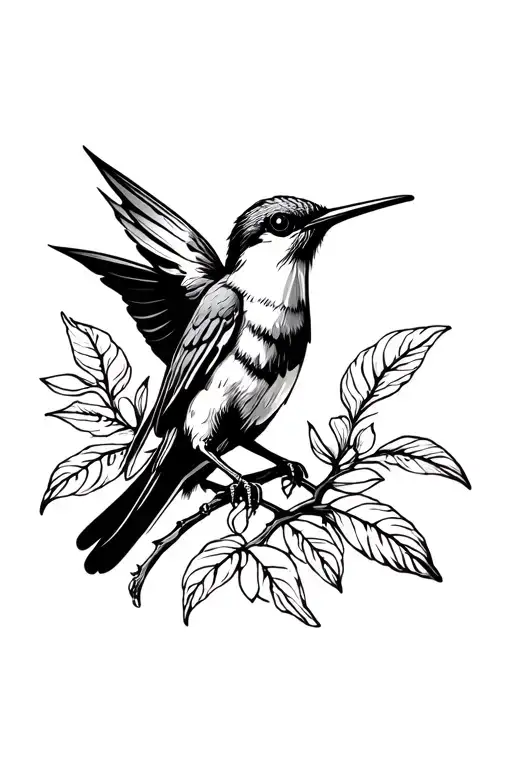 Colibri Gracefully Perched