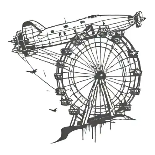 Plane Crashing Into Ferris Wheel