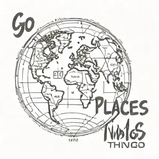 Go Places And Do Things Text Around Earth Inside