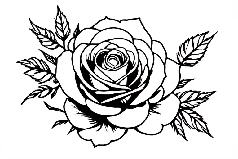 Nicole With A Rose Background Black