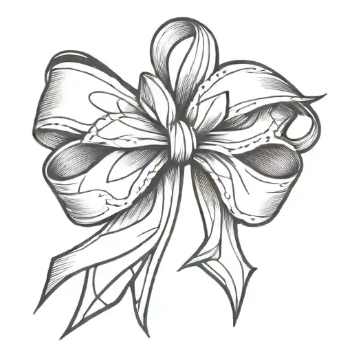 Elegant Silky Bow Ribbon Wrapped