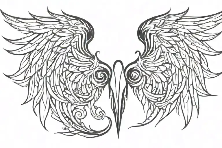 Angle Wings Spread