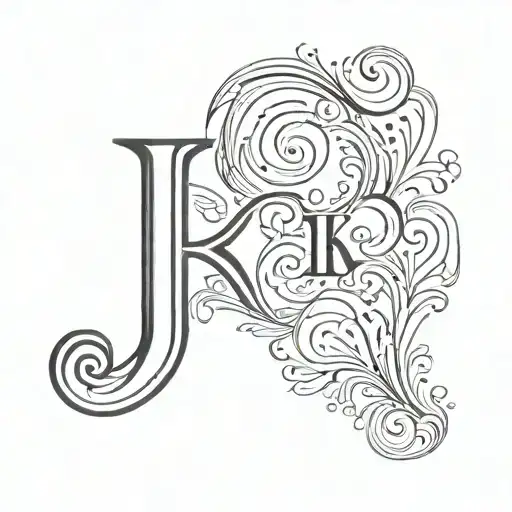 Initials K A And A Heart