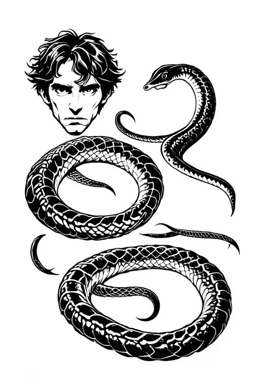 Neville Longbottom Killing Nagini