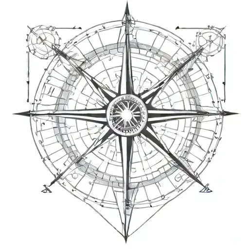 Pierced Navigation Compass