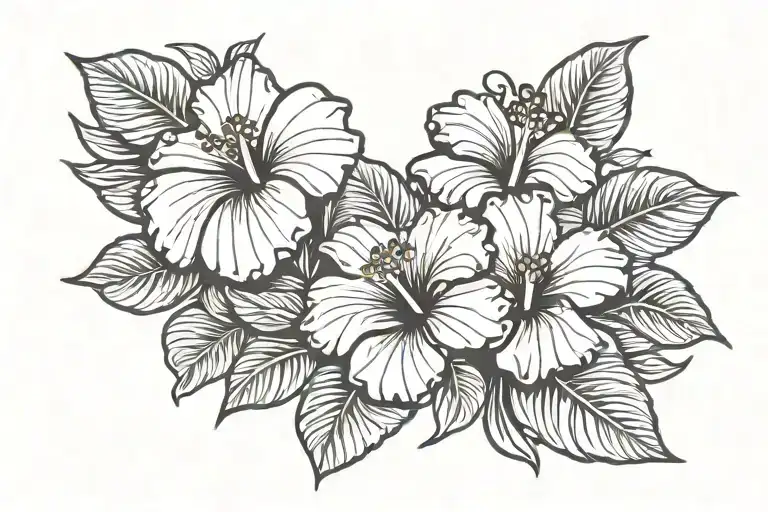 Hibiscus Cove Framed