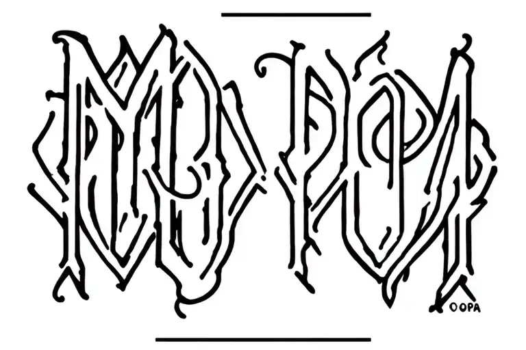 Cape With Written Mom And Popa In Greco Romethoological