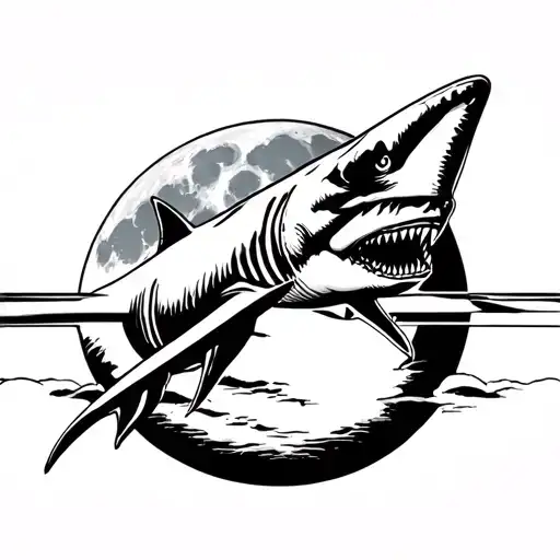 Shark In Dark Side Of The Moon