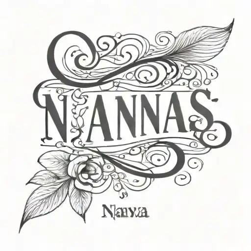 Tattoo With Lover's Name Nana