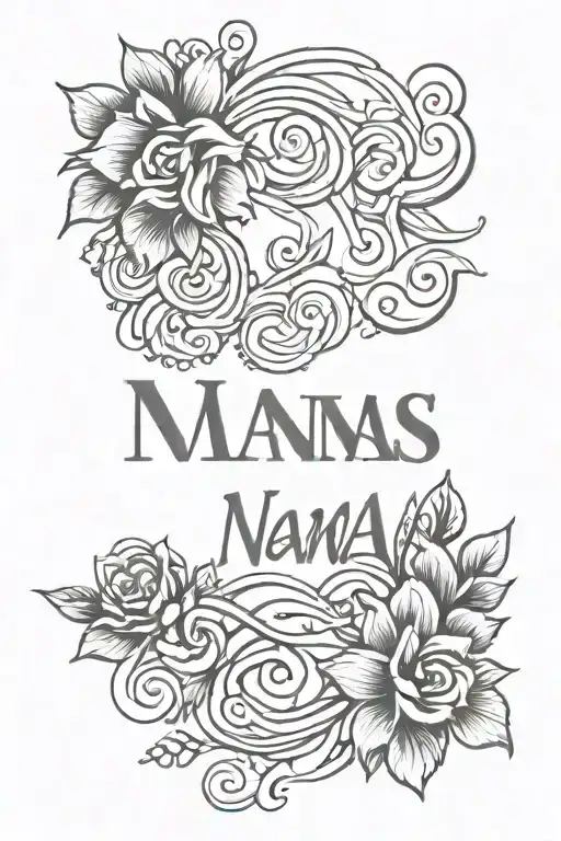 Tattoo With Lover's Name Nana