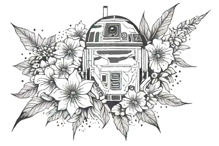 Watercolor Star Wars Floral