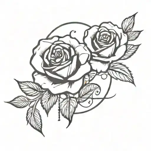 Red Roses With Initial A