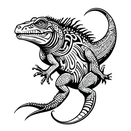 Shamanic And Spiritual Iguana