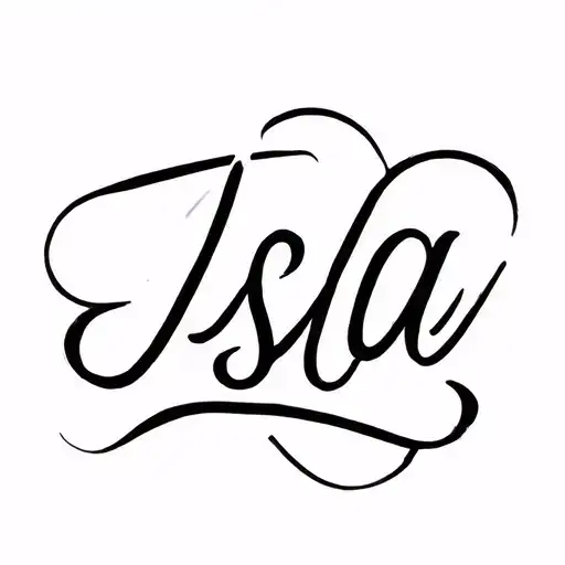 Simple Cursive Isla
