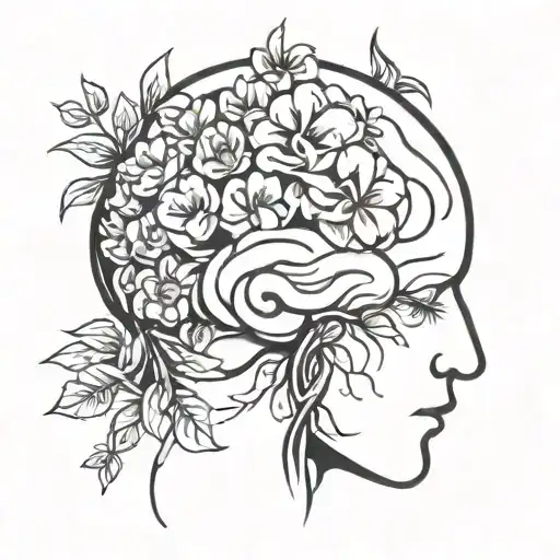 Brain And Flowers