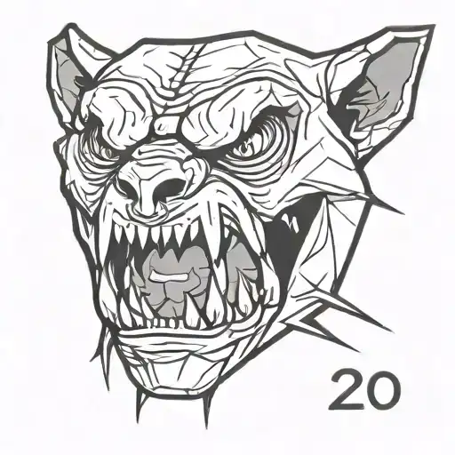 D20 Showing 20 In An Orc Mouth Cracking