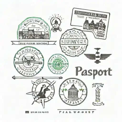 Five Passport Stamps Together With Each Having Titles From One Direction Songs