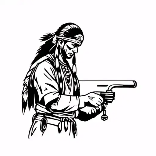 Native American Plumber Fixing