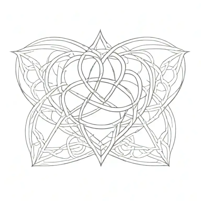 Reversed Triquetra Heart