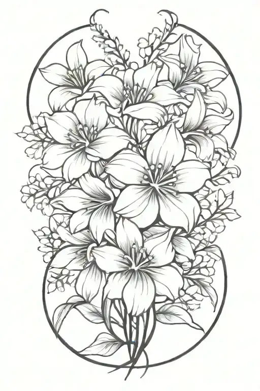 August March May Birth Flower Bouquet