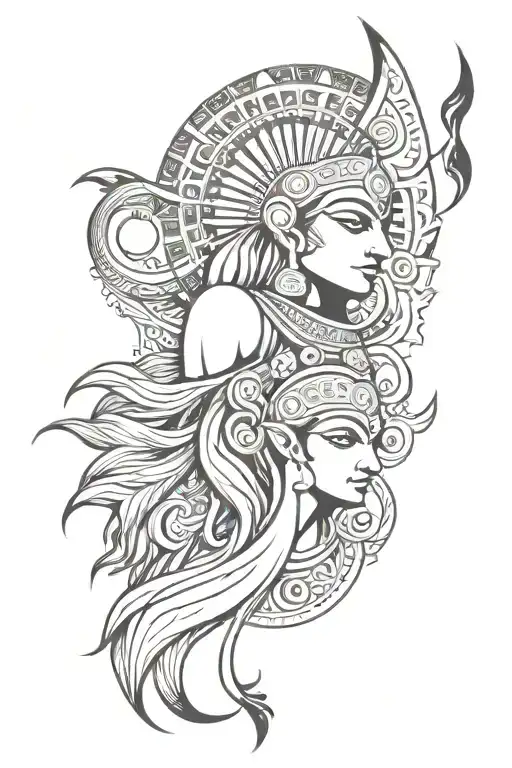 Indian Mythology Arm Sleeve