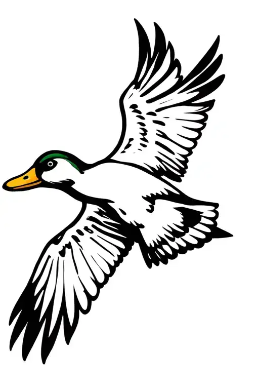 Mallard Duck Flying