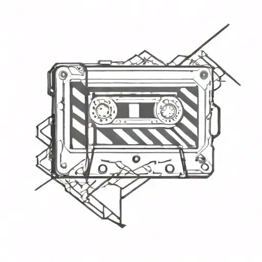 Cassete With Tape Wrapped