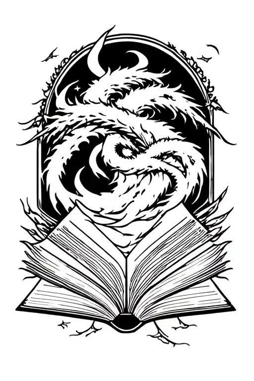 A Fantasy Book Opening And Releasing Fantasy Creatures