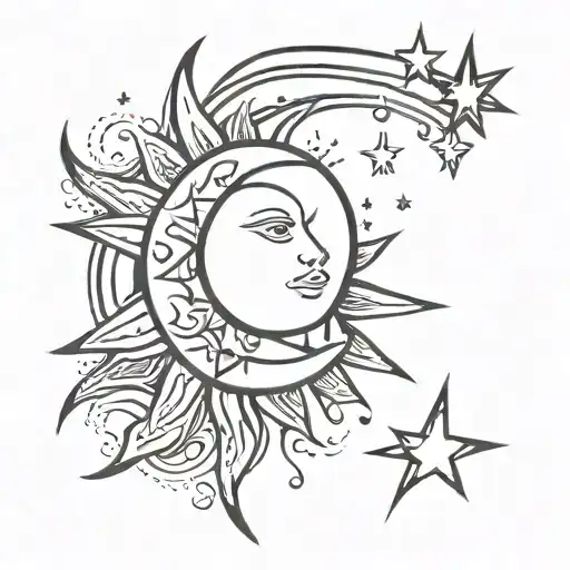 Sun Moon And Stars