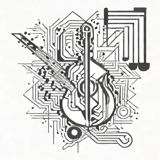 Geometric Tattoo Music