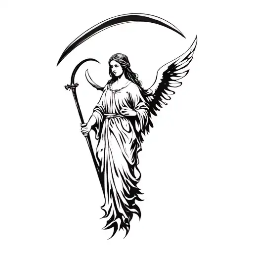 An Angel With A Scythe