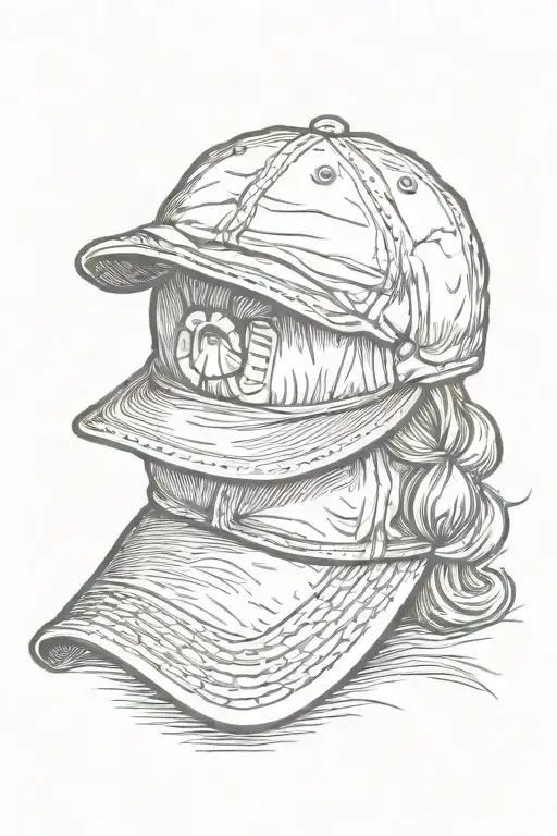 Baseball Cap And Horse Racing