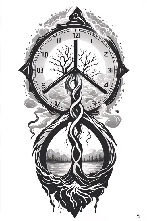 Peace And Lightining Storm And Time And Nature Using Infinity