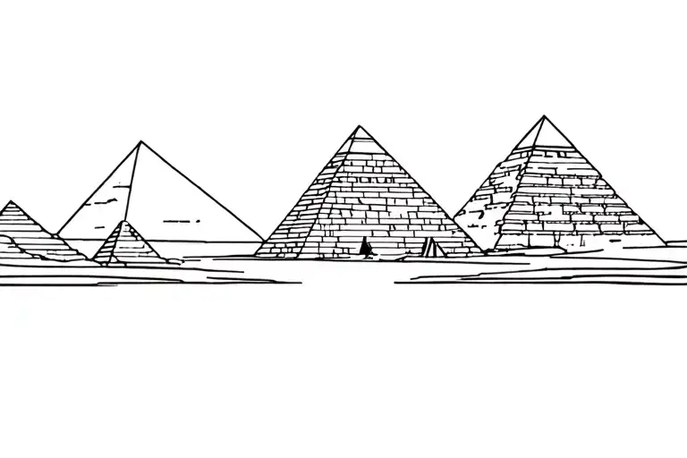 The River Of The Nile And The Pyramids