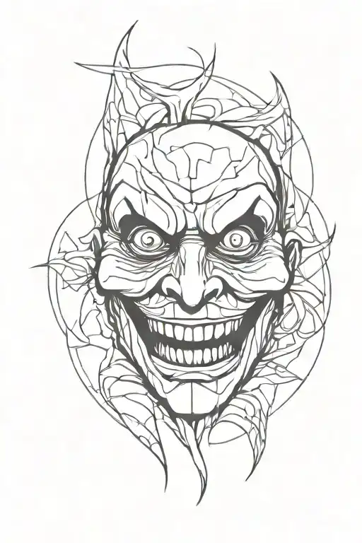 A Quarter Sleeve Of A Scary Face Morphing